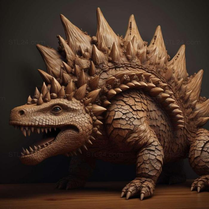 Nature and animals (Stegosaurus 3, NATURE_3087) 3D models for cnc